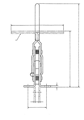 HV 550 low-series vertical-handle clamp, KAKUTA® steel