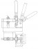 HV 650 low-series vertical-handle clamp, KAKUTA® steel