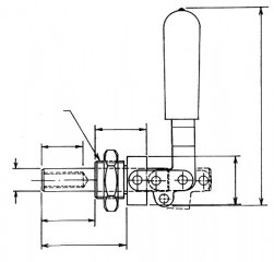 FM sliding rod tension clamp