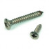 Oval countersunk head tapping screw DIN 7983 M2.9 x n°4 x 19mm Stainless steel A2