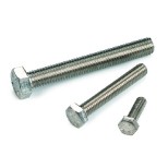 Fully threaded hexagon head screw DIN 933 M5 X 0.80 X 20mm stainless steel A2