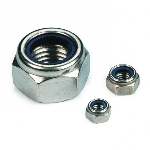 Plastic lock nut DIN 985 M3 X 0.50 stainless steel A2