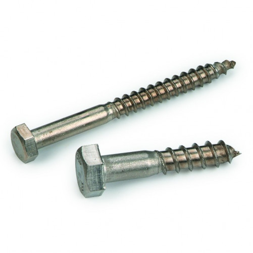 Hexagon head wood screws DIN 571 M6 X 65mm Stainless steel A4