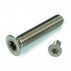 Countersunk head metal screws 6 internal lobes ISO 7046 M3 X 0.50 X 10mm Stainless steel A4