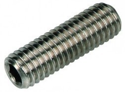 Hexagonal socket head cap screw DIN 913 M8 X 1.25 X 16mm Stainless steel A4