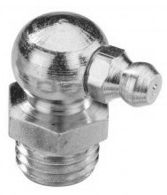 Grease nipple type hydraulic" 90° DIN 71412 1/4GAZ inox 303 + ball inox 301