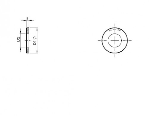 Flat washer ISO 7089 5mm stainless steel A4L 80 / 250 HV minimum