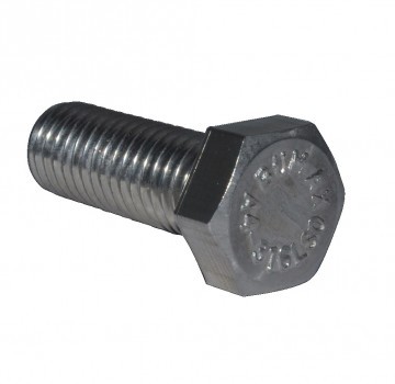 ANSI B.18.2 1 NC-8 threads X 2 stainless steel 316L-80 BUMAX 88® fully threaded hex head screw