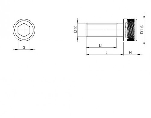 Hexagon socket head cap screw ISO 4762 M6 X 1.00 X 30/30mm stainless steel 316L80 BUMAX 88®