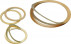 Peelable shim washer DIN 988 120mm X 140mm X 1mm brass UZ33