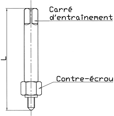 Manual setting tool for ENSAT® M10 socket