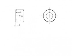 Brass - nylon flat washers