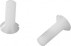 ISO 2009 M3 x 50 x 10mm nylon slotted countersunk head screw