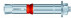 MKT® safety bolt SZ-B 10mm X 100mm X 167mm zinc-plated steel