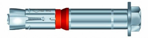 SZ-S safety bolt 12mm X 0mm X 75mm MKT® zinc-plated steel