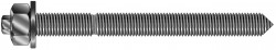 Threaded rods for chemical anchors and injection resins