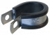 Pipe clamp for 13mm wide pipes Ø20.6 to 22.2mm 316 stainless steel