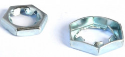 PAL® DIN 7967 sheet metal lock nut, white zinc-plated steel