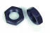Hm low hex nut ISO 4035 M10 X 1.50 mild steel black zinc plated