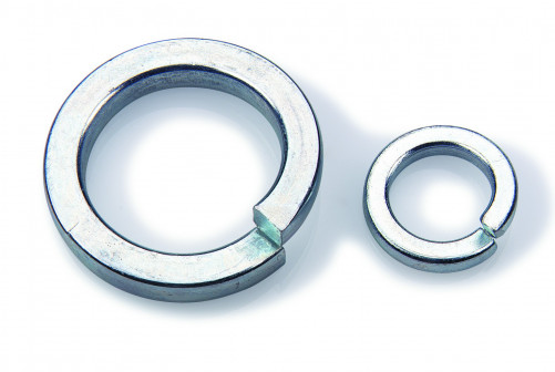 Diameter inch washer Grower série courante symbol W DIN 127B 3/4 galvanized steel white