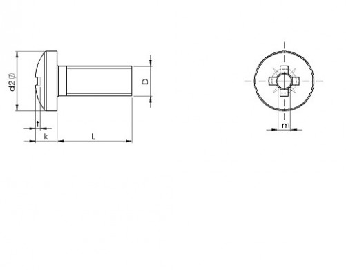 Hexagon socket head tapping screw DIN 7981 M4.2 x n°8 x 15mm white zinc-plated steel