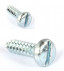 Slotted pan head tapping screw DIN 7971C M3.9 x n°7 x 19mm white zinc-plated steel