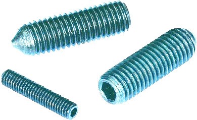 Hexagonal socket head cap screw DIN 914 M6 X 1.00 X 12mm cl.45H white zinc plated