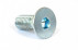 Hexagon socket countersunk head screw ISO 10642 M10 X 1.50 X 16 mm cl.12.9 white zinc plated HOLO-KROME® screw