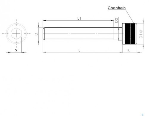 1960 series socket head cap screw BS 2470 5/16