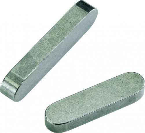 Parallel key with round ends DIN 6885 A 8mm X 110mm X 12mm steel C45K