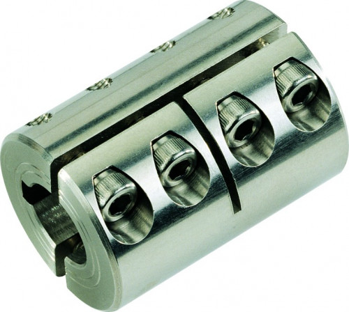 Rigid bibloc coupling 12x12x29x45 stainless steel | TDI - Fixations ...
