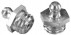 Grease nipple hydraulic type DIN 71412 1/4 BRIGGS steel XC10 zinc plated white