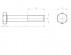Partially threaded hexagonal head screw ISO 4014 M12 X 1.75 X 60mm cl.10.9