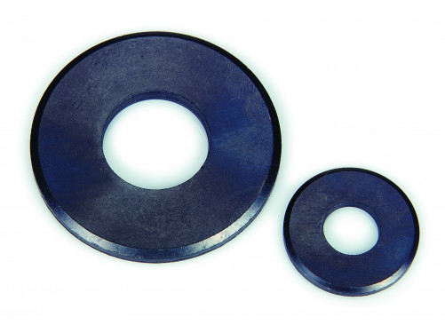 Flat washer_ series large 'L' NFE 25514 18mm black zinc-plated semi-hard steel