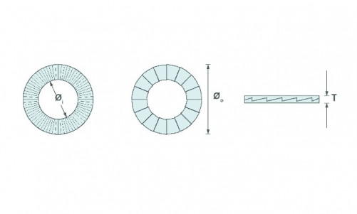 Lock washer (pair of ) SERIE LARGE 16mm ( 5/8