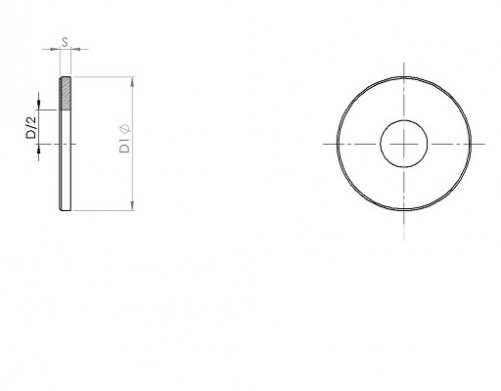 Flat washer_ series large 'L' NFE 25513 6mm steel 100HV galvanized Ecotri®