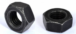 cutaway ISO 4032 mild steel black zinc-plated