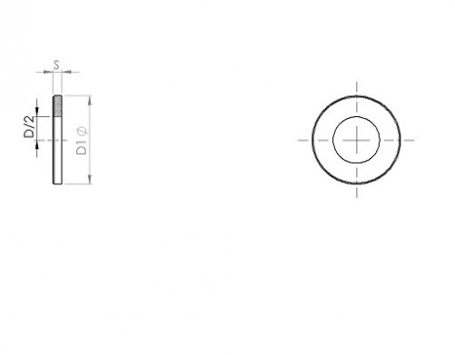 Flat washer_ narrow 'Z' series NFE 25513 30mm steel 100HV zinc-plated Ecotri®